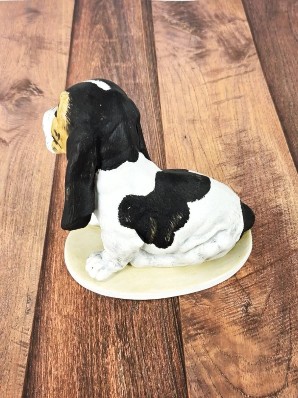 1983 Homco Masterpiece Porcelain Hand Painted Bassett Hound Pup 6
